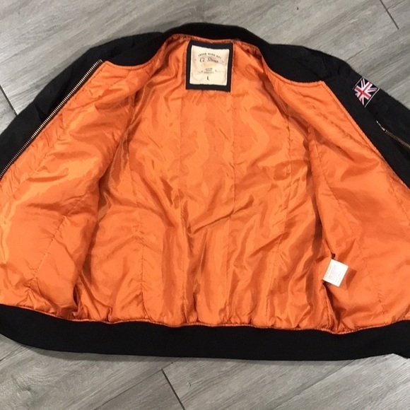 NYJK52 BOMBER JACKET W/PATCHES size L - Picture 13 of 15